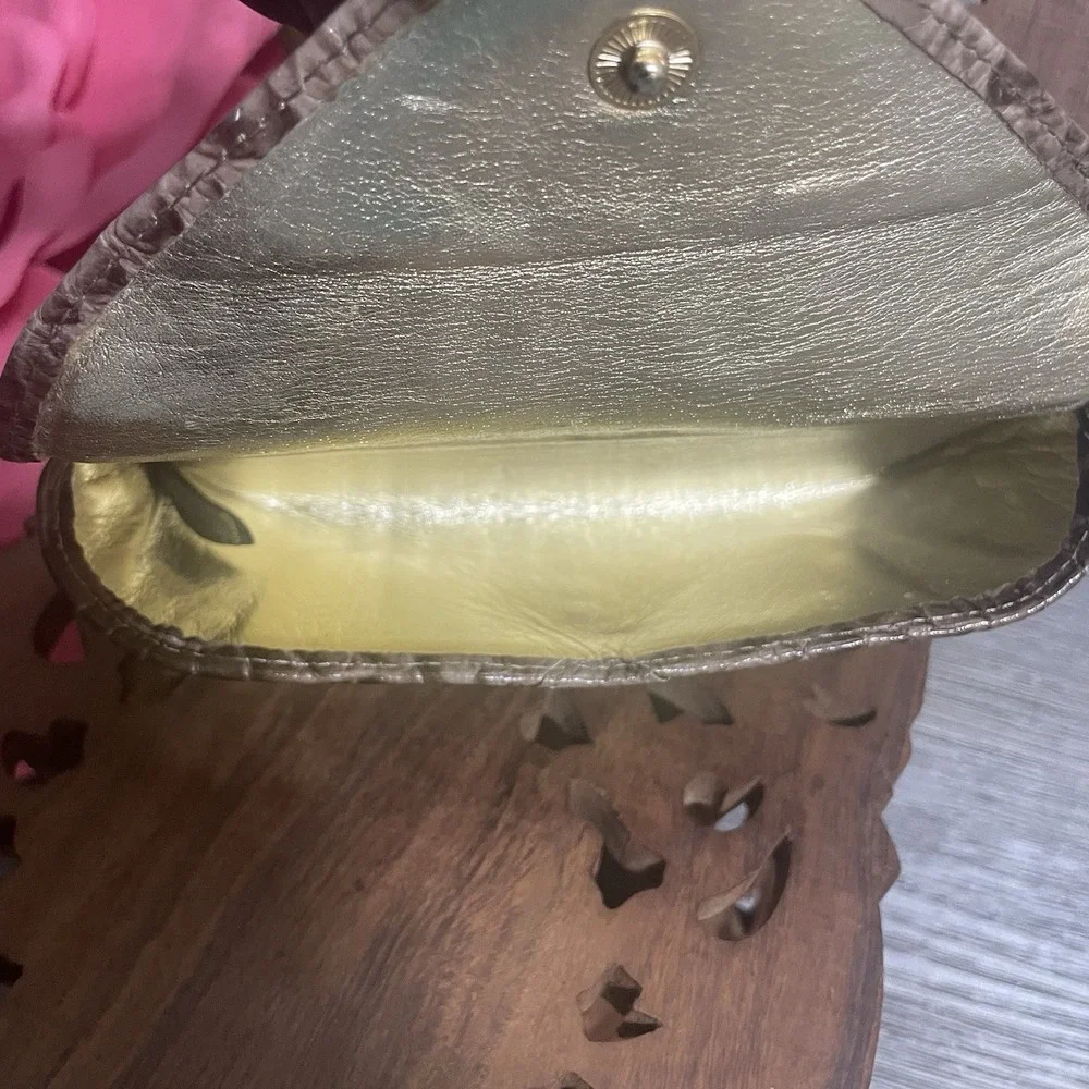 Brahmin croc embossed